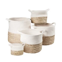 Korb Rund Ø35cm COTTON BRAID In Natur-Weiß 9 Korb Rund Ø35cm COTTON BRAID In Natur-Weiß -Küche Store butlers korb rund o35cm cotton braid in natur weiss 3