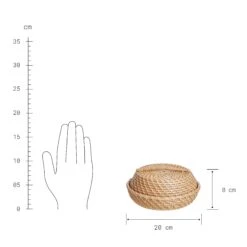 Korbschale Rattan Ø20cm RONDA In Natur 9 Korbschale Rattan Ø20cm RONDA In Natur -Küche Store butlers korbschale rattan o20cm ronda in natur 3