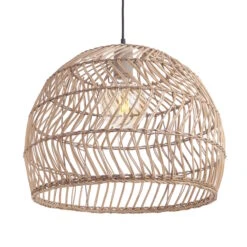 Lampenschirm Ø49cm CORBELLE In Natur -Küche Store butlers lampenschirm o49cm corbelle in natur 4