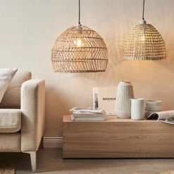 Lampenschirm Ø49cm CORBELLE In Natur -Küche Store butlers lampenschirm o49cm corbelle in natur 7