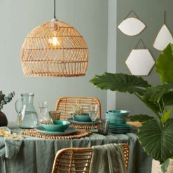 Lampenschirm Ø49cm CORBELLE In Natur -Küche Store butlers lampenschirm o49cm corbelle in natur 8