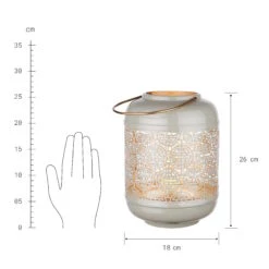 Laterne Höhe 26cm ZEN In Grau -Küche Store butlers laterne hohe 26cm zen in grau 2