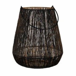 Laterne Höhe 30cm YOKO In Schwarz-Gold