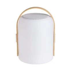 LED Leuchte Mit Bluetooth® Und Farbwechsel SOUND LOUNGE In Weiß-Hellbraun -Küche Store butlers led leuchte mit bluetooth r und farbwechsel sound lounge in weiss hellbraun 11