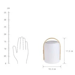 LED Leuchte Mit Bluetooth® Und Farbwechsel SOUND LOUNGE In Weiß-Hellbraun -Küche Store butlers led leuchte mit bluetooth r und farbwechsel sound lounge in weiss hellbraun 3