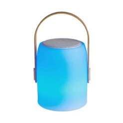 LED Leuchte Mit Bluetooth® Und Farbwechsel SOUND LOUNGE In Weiß-Hellbraun -Küche Store butlers led leuchte mit bluetooth r und farbwechsel sound lounge in weiss hellbraun 6