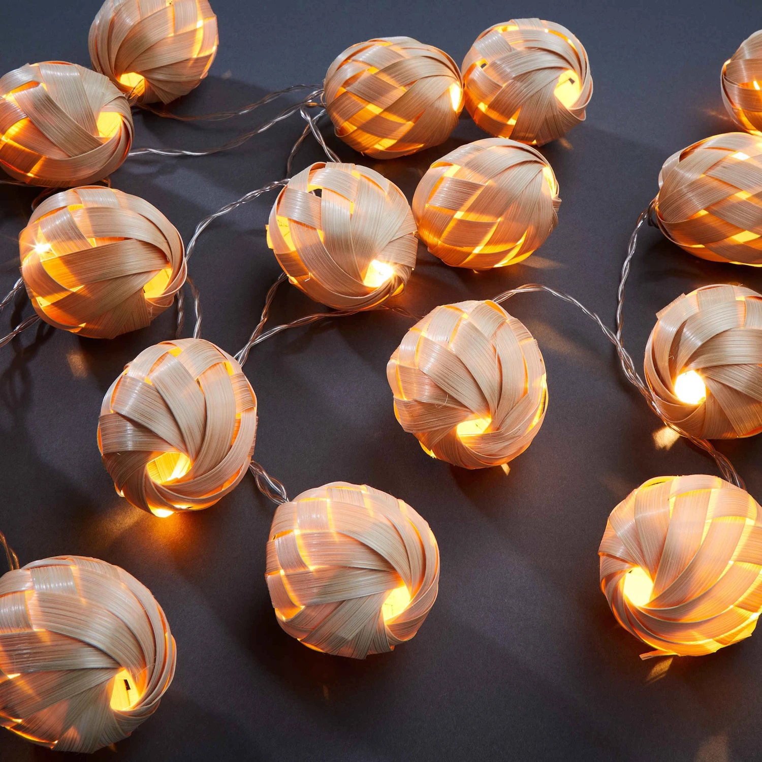 LED-Lichterkette 20 Bambuslichter Mit USB-Batteriefach BONDI LIGHTS In Natur 1 LED-Lichterkette 20 Bambuslichter Mit USB-Batteriefach BONDI LIGHTS In Natur