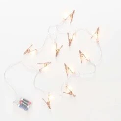LED-Lichterkette Clips 10 Lichter Mit USB-Batteriefach CLIP COUTURE In Roségold -Küche Store butlers led lichterkette clips 10 lichter mit usb batteriefach clip couture in rosegold 3