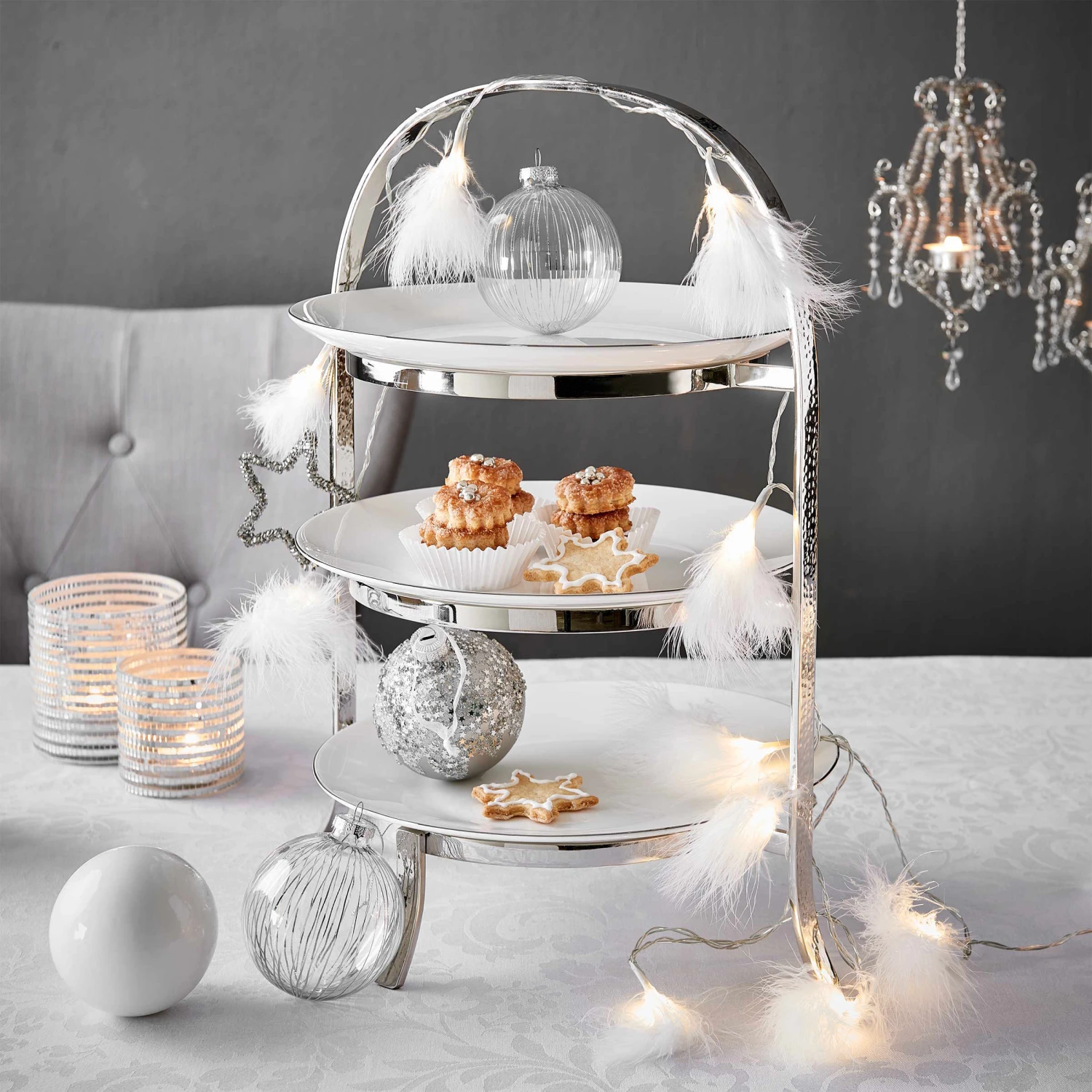 LED-Lichterkette Federn 20 Lichter Mit USB-Batteriefach FEATHERS In Weiß 6 LED-Lichterkette Federn 20 Lichter Mit USB-Batteriefach FEATHERS In Weiß – Bild 6