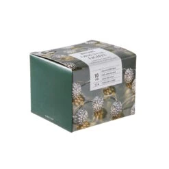 LED-Lichterkette Metallball 10 Lichter Mit USB-Batteriefach ORIENTAL LIGHTS In Silber -Küche Store butlers led lichterkette metallball 10 lichter mit usb batteriefach oriental lights in silber 2