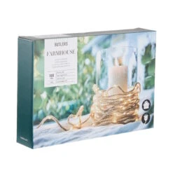 LED Outdoor-Lichterkette Naturseil 100 Lichter Mit Stecker FARMHOUSE In Natur -Küche Store butlers led outdoor lichterkette naturseil 100 lichter mit stecker farmhouse in natur 2