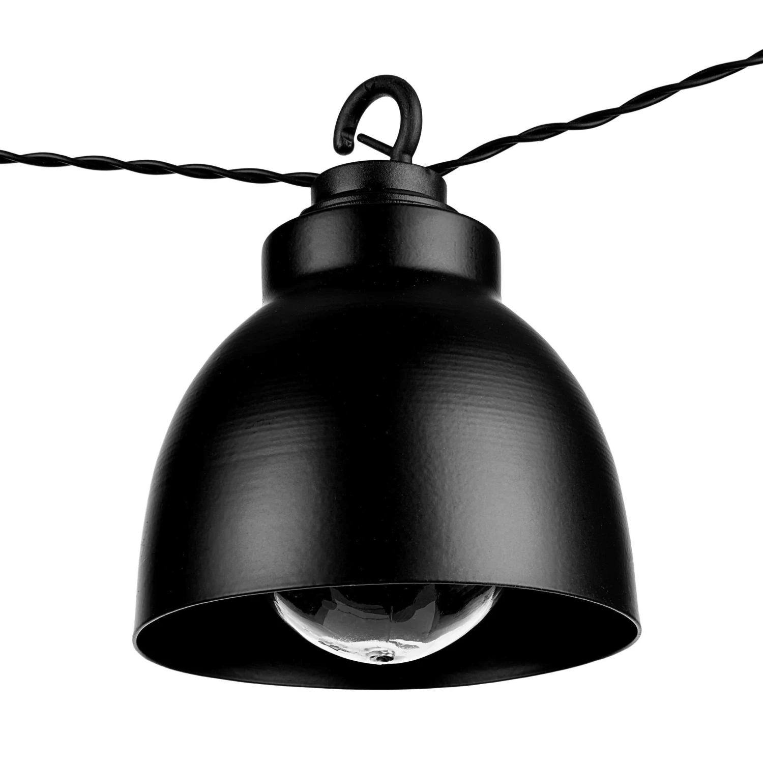 Metall-Lampenkette Mit Stecker WAREHOUSE In Schwarz 4 Metall-Lampenkette Mit Stecker WAREHOUSE In Schwarz – Bild 4