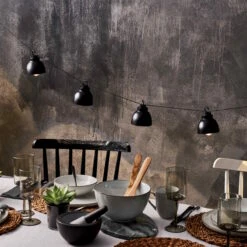 Metall-Lampenkette Mit Stecker WAREHOUSE In Schwarz 13 Metall-Lampenkette Mit Stecker WAREHOUSE In Schwarz -Küche Store butlers metall lampenkette mit stecker warehouse in schwarz 5