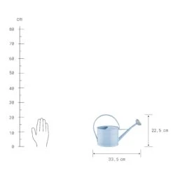 Mini-Gießkanne 1,5l ZINC In Hellblau -Küche Store butlers mini giesskanne 1 5l zinc in hellblau 2