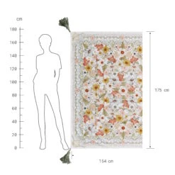 Picknickdecke L 175 X B 154cm BETWEEN FLOWERS In Creme -Küche Store butlers picknickdecke l 175 x b 154cm between flowers in creme 3