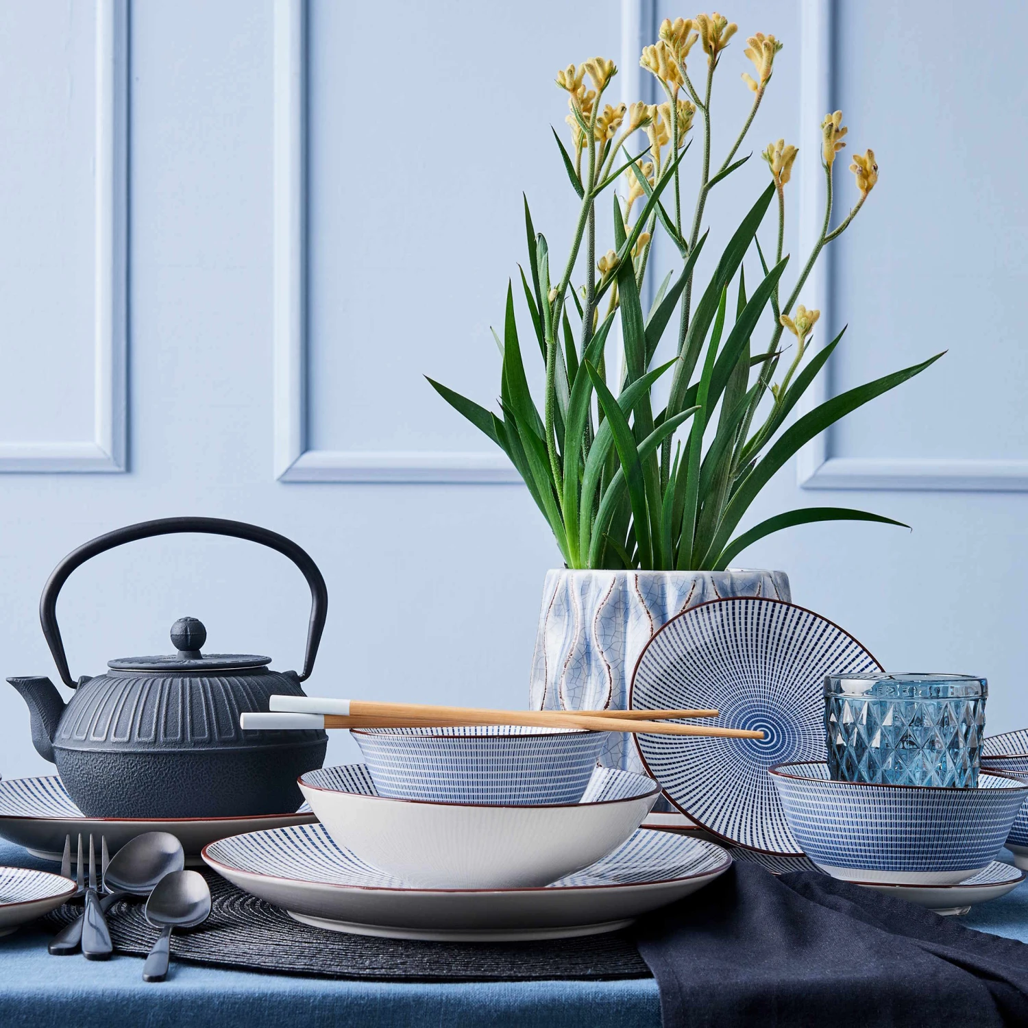 Servierschale 420ml DIM SUM In Blau-Weiß 6 Servierschale 420ml DIM SUM In Blau-Weiß – Bild 6