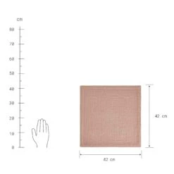 Serviette L 42 X B 42cm LOOM In Rosé -Küche Store butlers serviette l 42 x b 42cm loom in rose 2