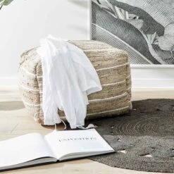 Sitzpouf B 50 X H 35cm ALL NATURE In Natur 14 Sitzpouf B 50 X H 35cm ALL NATURE In Natur -Küche Store butlers sitzpouf b 50 x h 35cm all nature in natur 6