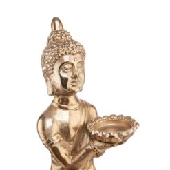 Statue Mit Kerzenteller Höhe 44cm BALI In Gold 12 Statue Mit Kerzenteller Höhe 44cm BALI In Gold -Küche Store butlers statue mit kerzenteller hohe 44cm bali in gold 5