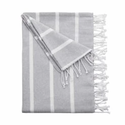 Strandtuch L 200 X B 180cm SURFSIDE In Hellgrau