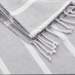 Strandtuch L 200 X B 180cm SURFSIDE In Hellgrau -Küche Store butlers strandtuch l 200 x b 180cm surfside in hellgrau 4