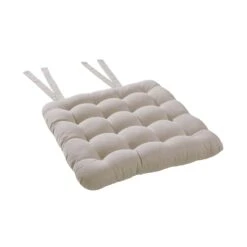 Stuhlkissen Mit Bändchen L 35 X B 37cm SOLID In Beige -Küche Store butlers stuhlkissen mit bandchen l 35 x b 37cm solid in beige 2
