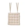 Stuhlkissen Mit Bändchen L 35 X B 37cm SOLID In Creme