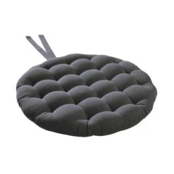 Stuhlkissen Mit Bändchen Ø42cm SOLID In Grau 6 Stuhlkissen Mit Bändchen Ø42cm SOLID In Grau -Küche Store butlers stuhlkissen mit bandchen o42cm solid in grau 2