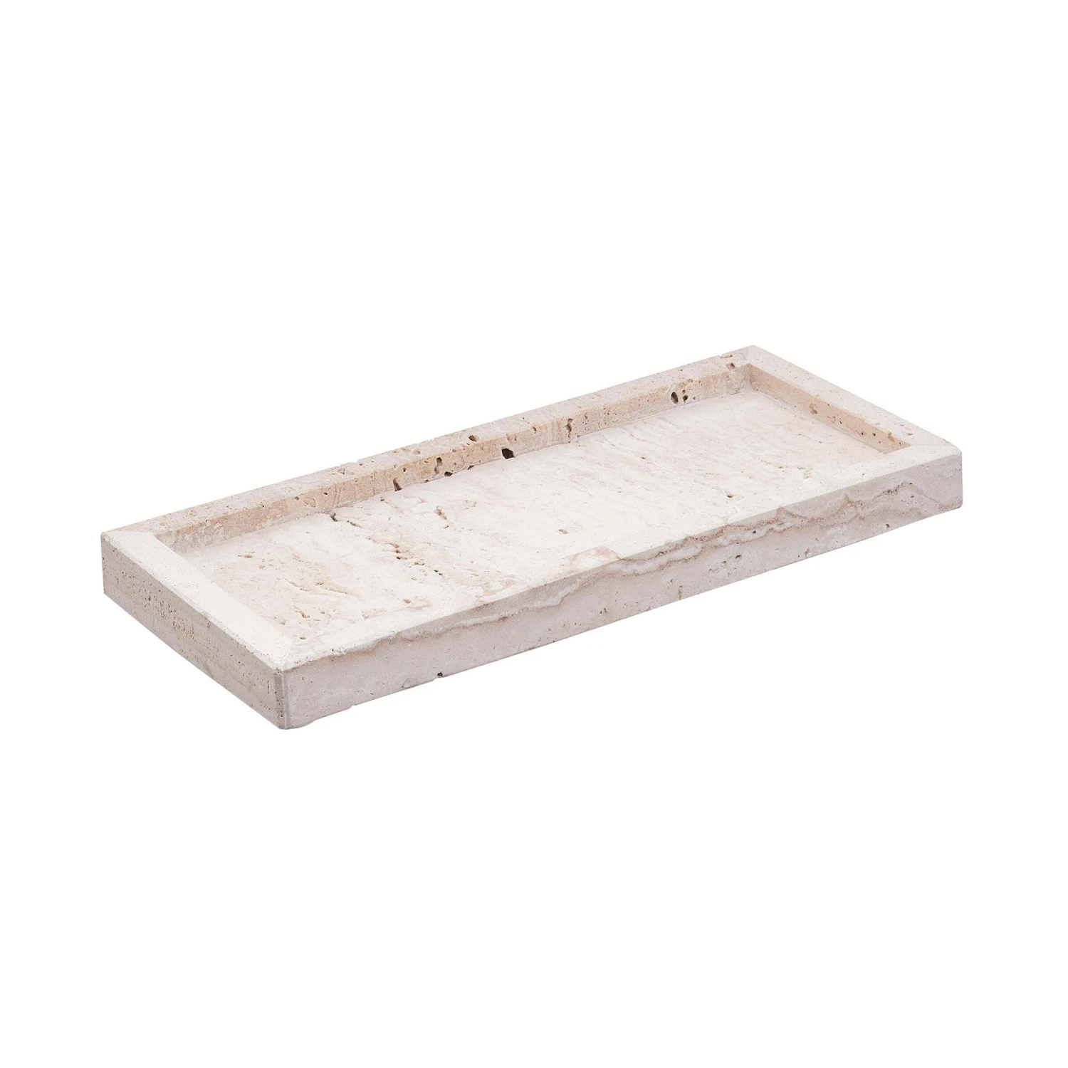 Tablett L 30 X B 13cm TRAVERTINE In Beige 1 Tablett L 30 X B 13cm TRAVERTINE In Beige
