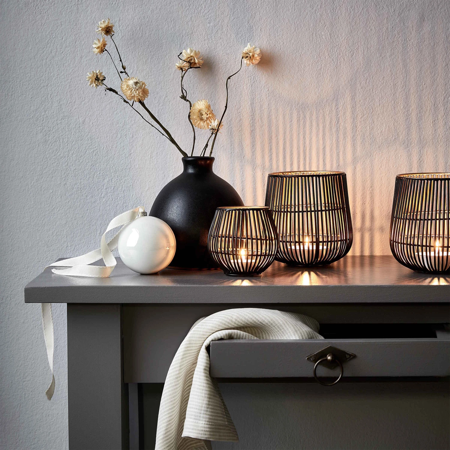 Vase Höhe 16cm MIO In Schwarz 9 Vase Höhe 16cm MIO In Schwarz – Bild 9