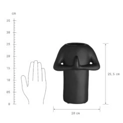 Vase Höhe 26cm GREETING In Schwarz -Küche Store butlers vase hohe 26cm greeting in schwarz 2