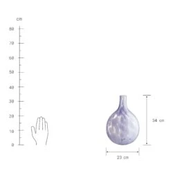 Vase Rund Höhe 34cm BLUEBLOSSOM In Pastelllila -Küche Store butlers vase rund hohe 34cm blueblossom in pastelllila 3