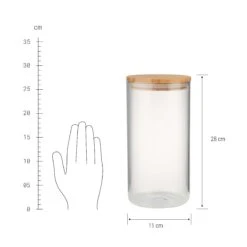 Vorratsglas 2300ml WOODLOCK In Transparent -Küche Store butlers vorratsglas 2300ml woodlock in transparent 2